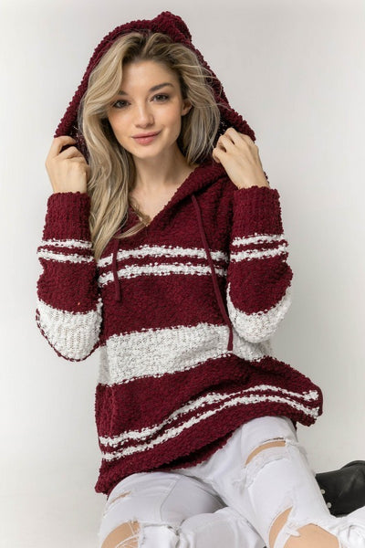 Color Me Striped Popcorn Hoodie